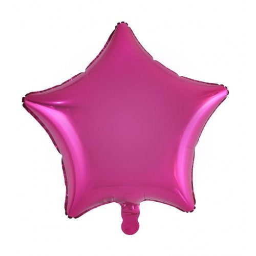 18 Inch Decrotex Foil Star Magenta
