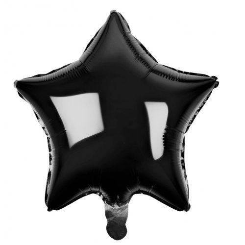 18 Inch Decrotex Foil Balloon Star Black