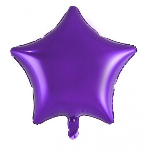 18 Inch Decrotex Foil Star Purple