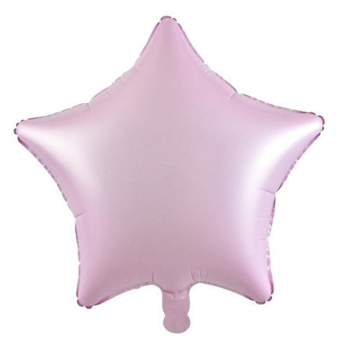 18 Inch Decrotex Foil Star Matt Pastel Pink