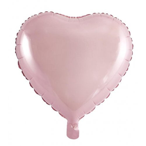 18 Inch Decrotex Foil Heart Light Pink
