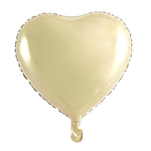 18 Inch Decrotex Foil Heart Luxe Gold
