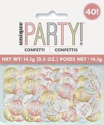 ROSE GOLD CONFETTI 40
