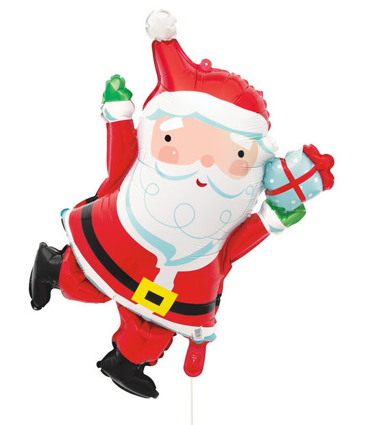 Festive Santa 68.6cm (27in) Foil Balloon