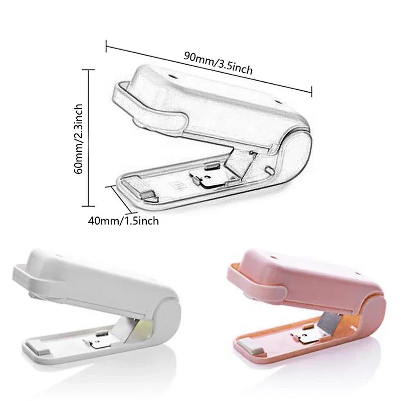Mini Heat Bag Packaging Sealer Portable Plastic Bag Clip Sealing Machine Food Storage Seal Snack Sealing Kitchen Gadgets