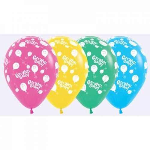 Happy Balloon Latex Balloon Printed Get Well 30cm Bag50