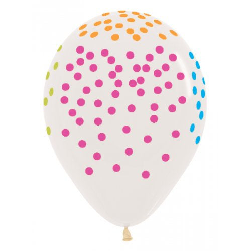 MultiColor Confetti Crystal Sempertex 30cm Bag of 50