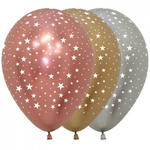 Stars Reflex Astd 12cm Sempertex Bag 100