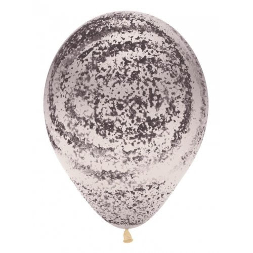 Graffiti Marble Black Crystal Sempertex Latex Printed Balloons 30cm Bag of 50