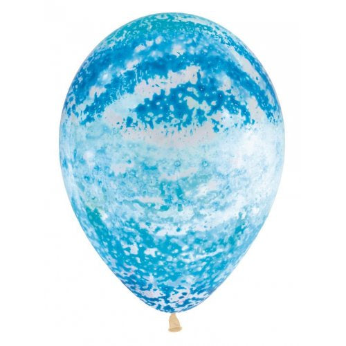 Graffiti Sky Blue Crystal Sempertex Latex Printed Balloons 30cm Bag of 50