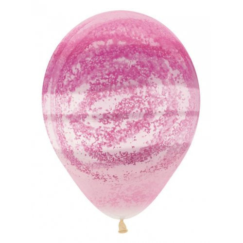 Graffiti Rose Pink Crystal Sempertex Latex Printed Balloons 30cm Bag of 50