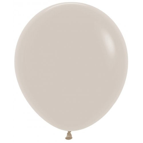 Fashion White Sand 46cm Sempertex Balloons Pack of 25