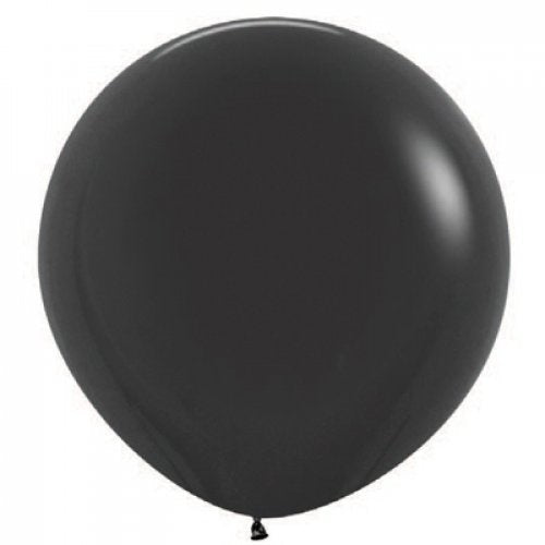 90cm Black Round Balloon Pack Of 3