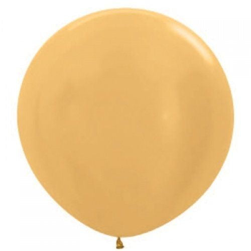 3'(90cm) Helium Quality Latex Balloons Metallic Gold Pack Of 1