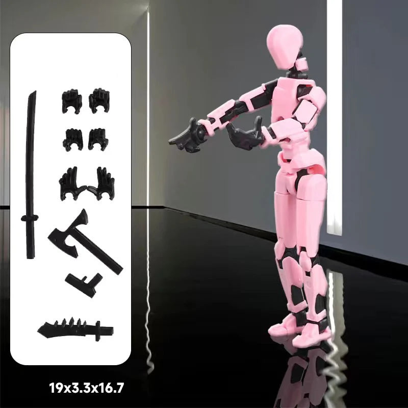 Multi-Jointed Movable Shapeshift Robot 3D Printed Mannequin Dummy 13 Action Figure Full Body Movable Robot Parent-Children Games
