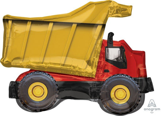 Large Foil Supershape Balloon 32"(81cm) Dump Truck