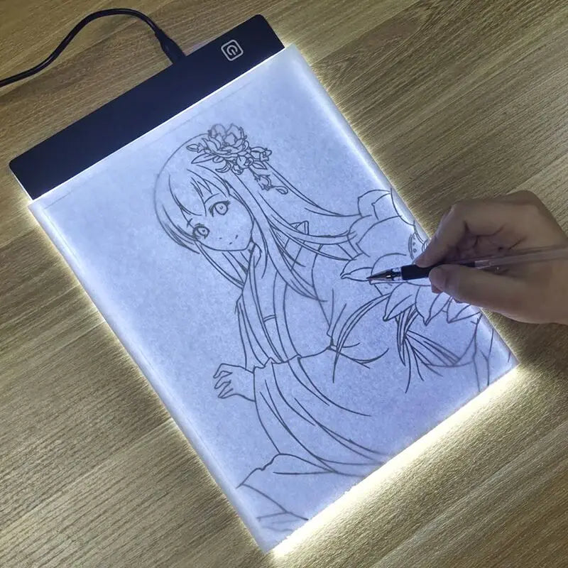 LED Photocopying Table Drawing Board Children's Light-transmitting Copying Table Brightness Adjustable Copy Board Painting Toys