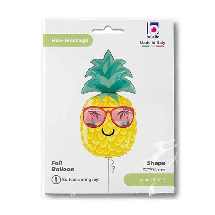 30 Inch Summer Pineapple Foil Balloon - Tropical Luau Party Decorations for Birthday Summer Party Supplies