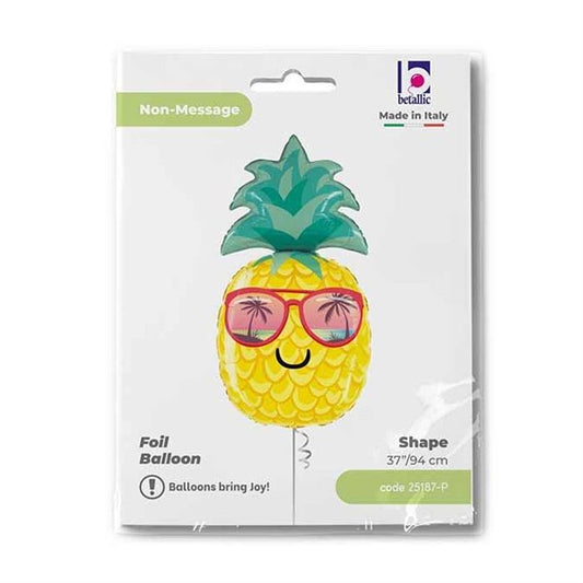 30 Inch Summer Pineapple Foil Balloon - Tropical Luau Party Decorations for Birthday Summer Party Supplies