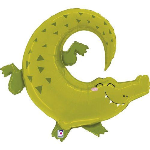 Betallic Foil Super Shape Balloon 86cm (34") Jungle Alligator