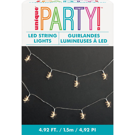 LED MOON AND STAR GARLAND