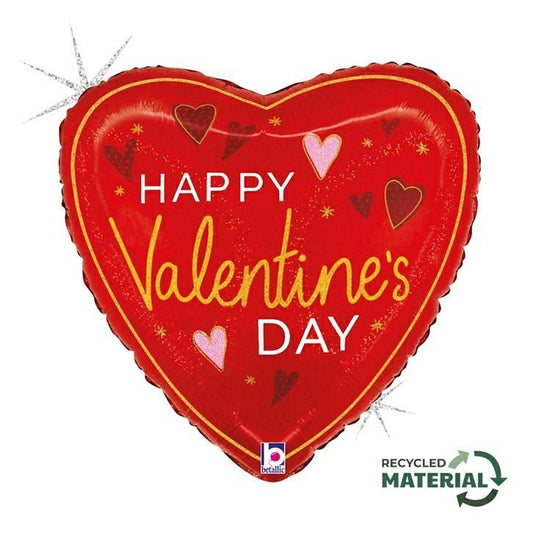 Betallic Elegant Valentine Hearts Foil Balloon 46cm