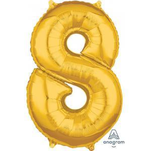 Foil Balloon Medium Size Gold #8