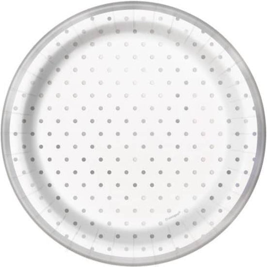 SILVER FOIL DOTS 8 x 7" PLATES