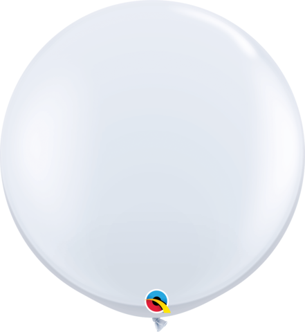 3ft Balloon Standard White Pack Of 2