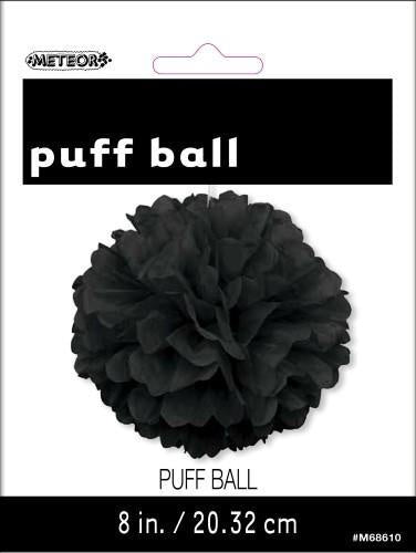 Puff Ball Decor Midnight Black 20cm