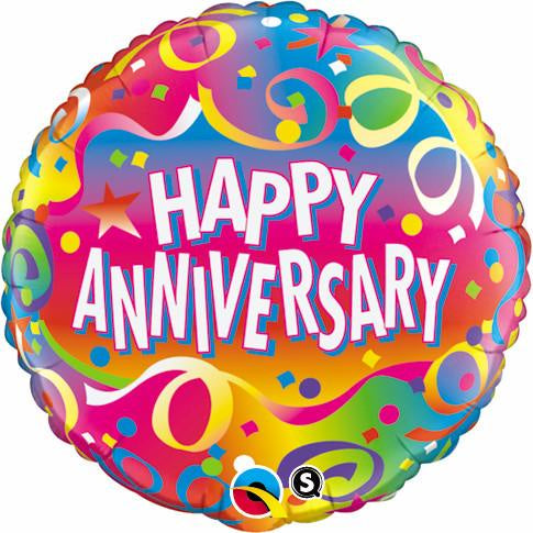 FOIL BALLOON 18"(45CM) Anniversary Confetti