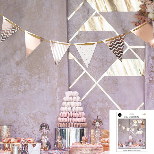 ROSE GOLD 16 SHEET BUNTING