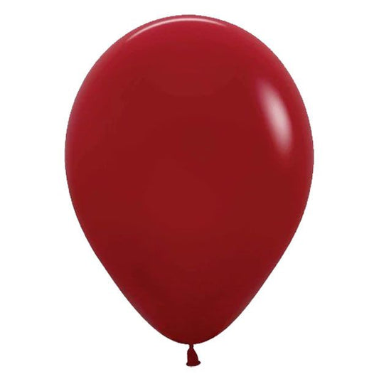 Sempertex Imperial Red Fashion Deluxe Latex Balloons 30cm Pack of 100