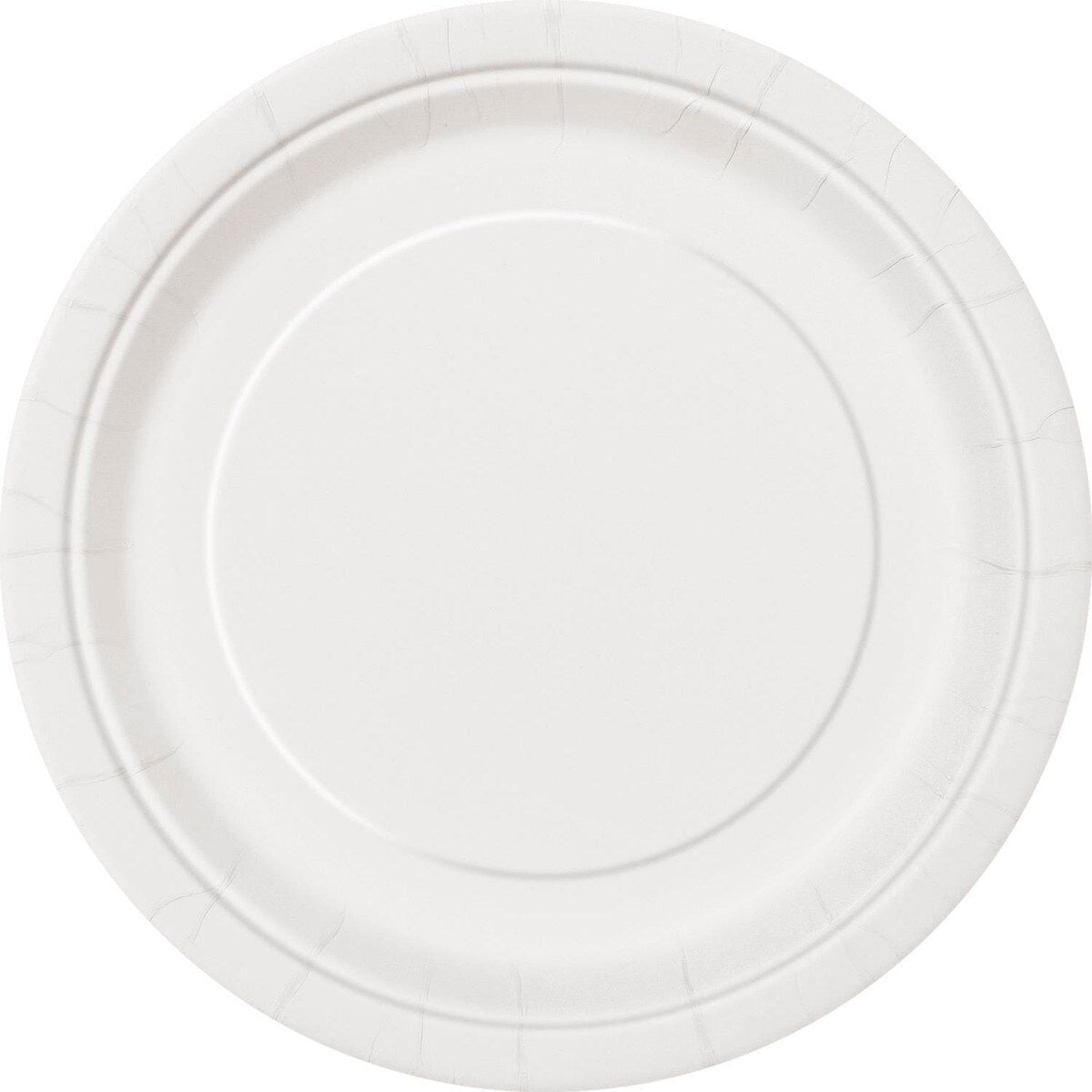Bright White 7"(18cm) Paper Plates Pack of 8