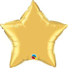 Star Met Gold Foil Balloon 20"