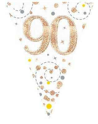 Sparkling Fizz Rose Gold Flag Banner 3.9m #90