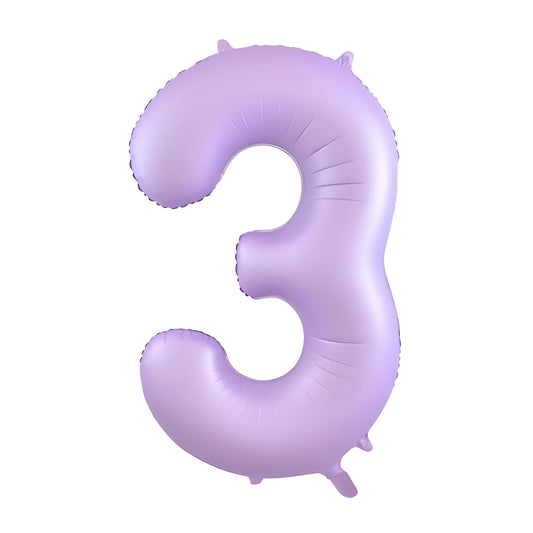 34inch Decrotex Foil Balloon Matt Pastel Lilac #3