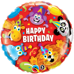 Foil Balloon 18"(45cm) Birthday Party Animals
