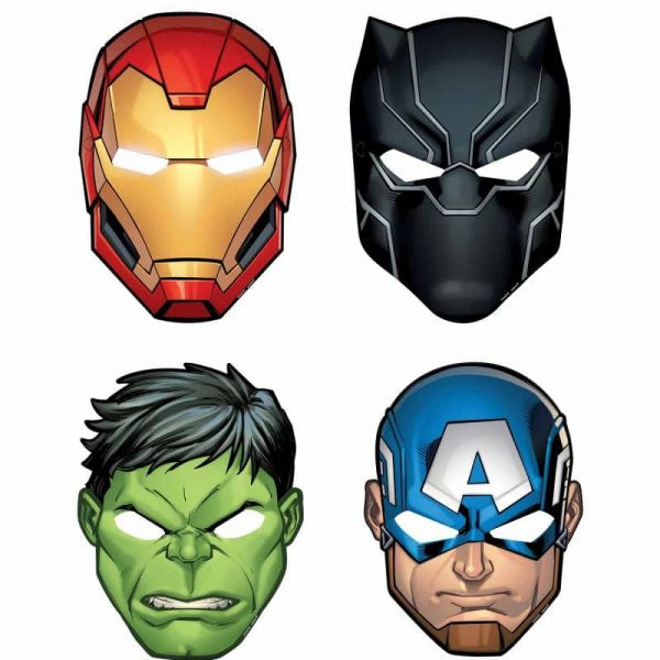 Marvel Powers Unite Paper Masks Pack of 8