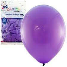 OCCASION BALLOON STD (30CM) PACK 25 - LAVENDER