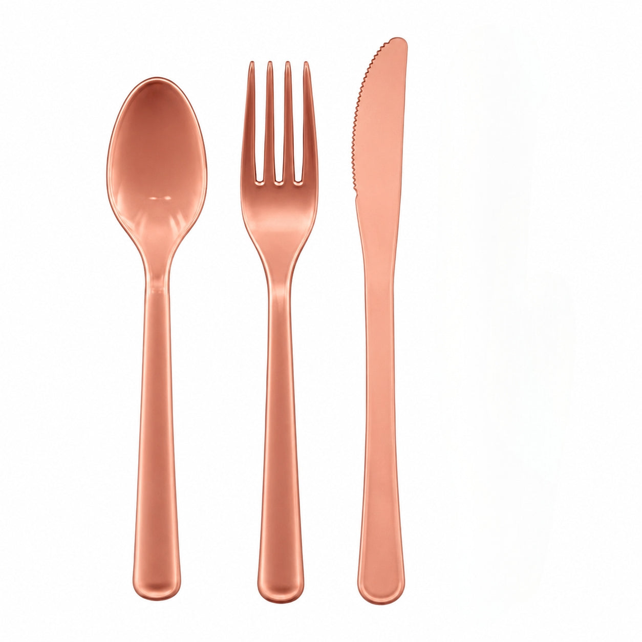 Rose Gold Cutlery Pack Spoon Fork Knives Pack of 24