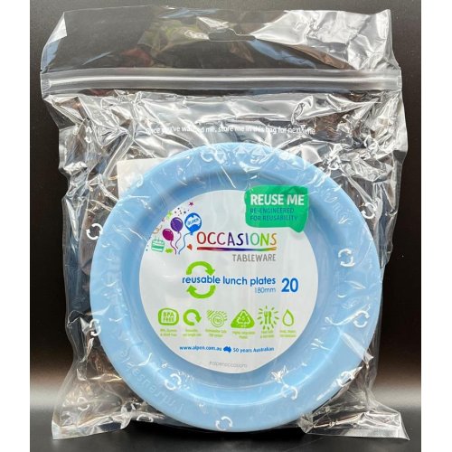 Lunch Plate Light Blue Pack of 20