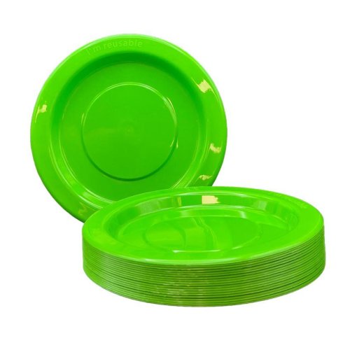 Lunch Plate Lime Green Pack of 20
