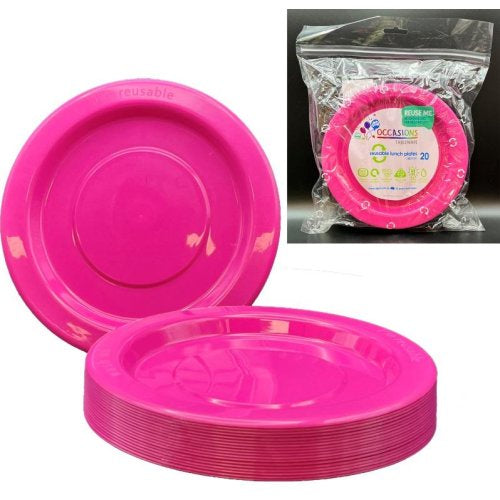 Lunch Plate Magenta Pack of 20