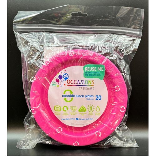 Lunch Plate Magenta Pack of 20