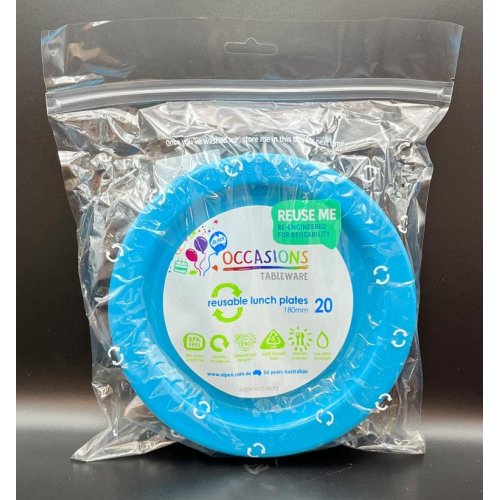 Lunch Plate Azure Blue Pack of 20