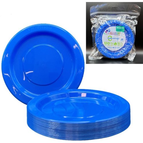 Lunch Plate Blue Pack of 20