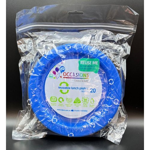 Lunch PLATE BLUE Pack of 20