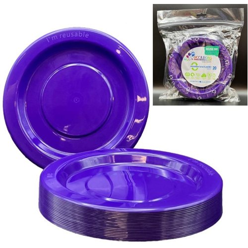 Lunch Plate Purple Pack of 20