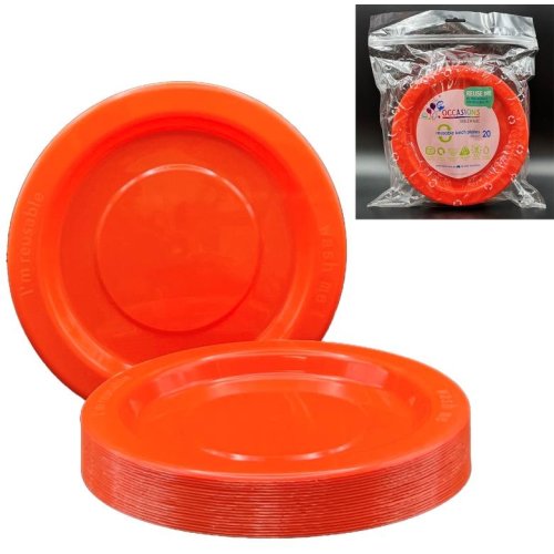 Lunch Plate Orange Pack of 20